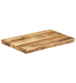 Dessus de table bord vivant 60x40x3,8 cm bois de manguier brut