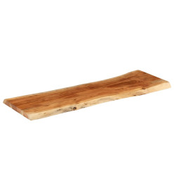 Dessus de table 110x40x3,8 cm rectangulaire bois massif acacia