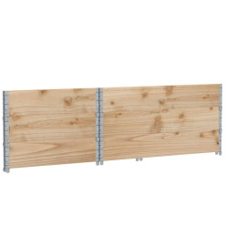 Colliers de palette 3 pcs 120x80 cm bois de pin solide