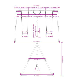 Ensemble balançoire d'extérieur balançoires et corde à disque