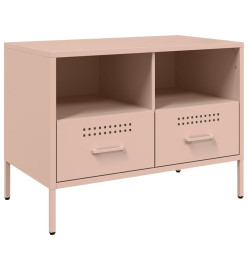 Meubles TV 2 pcs rose 68x39x50,5 cm acier laminé à froid