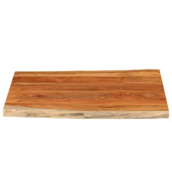 Dessus de table 90x80x3,8 cm rectangulaire bois massif d'acacia