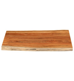 Dessus de table 110x80x3,8 cm rectangulaire bois massif acacia