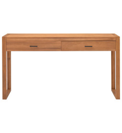 Bureau avec 2 tiroirs 140x40x75 cm Bois de teck