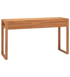 Bureau avec 2 tiroirs 140x40x75 cm Bois de teck