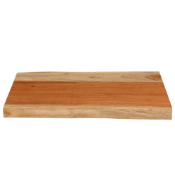 Dessus de table 60x40x3,8 cm rectangulaire bois massif d'acacia