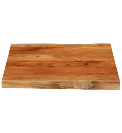 Dessus de table 40x40x3,8 cm carré bois massif d'acacia