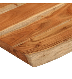 Dessus de table 90x60x3,8 cm rectangulaire bois massif d'acacia