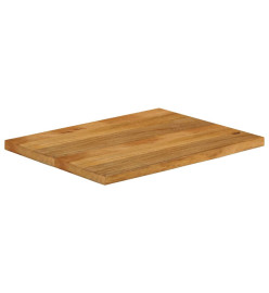 Dessus de table à bord vivant 70x60x3,8 cm bois massif manguier