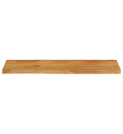 Dessus de table à bord vivant 110x30x2,5cm bois massif manguier