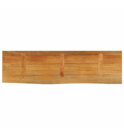 Dessus de table à bord vivant 110x30x2,5cm bois massif manguier