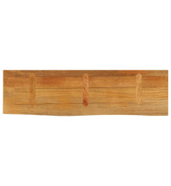 Dessus de table à bord vivant 100x40x3,8cm bois massif manguier