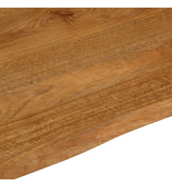 Dessus de table à bord vivant 110x80x2,5cm bois massif manguier