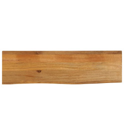 Dessus de table à bord vivant 110x40x2,5cm bois massif manguier