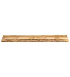 Dessus de table bord vivant 160x40x2,5 cm bois de manguier brut