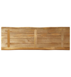 Dessus de table bord vivant 140x40x3,8 cm bois de manguier brut