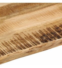 Dessus de table bord vivant 90x60x3,8 cm bois de manguier brut