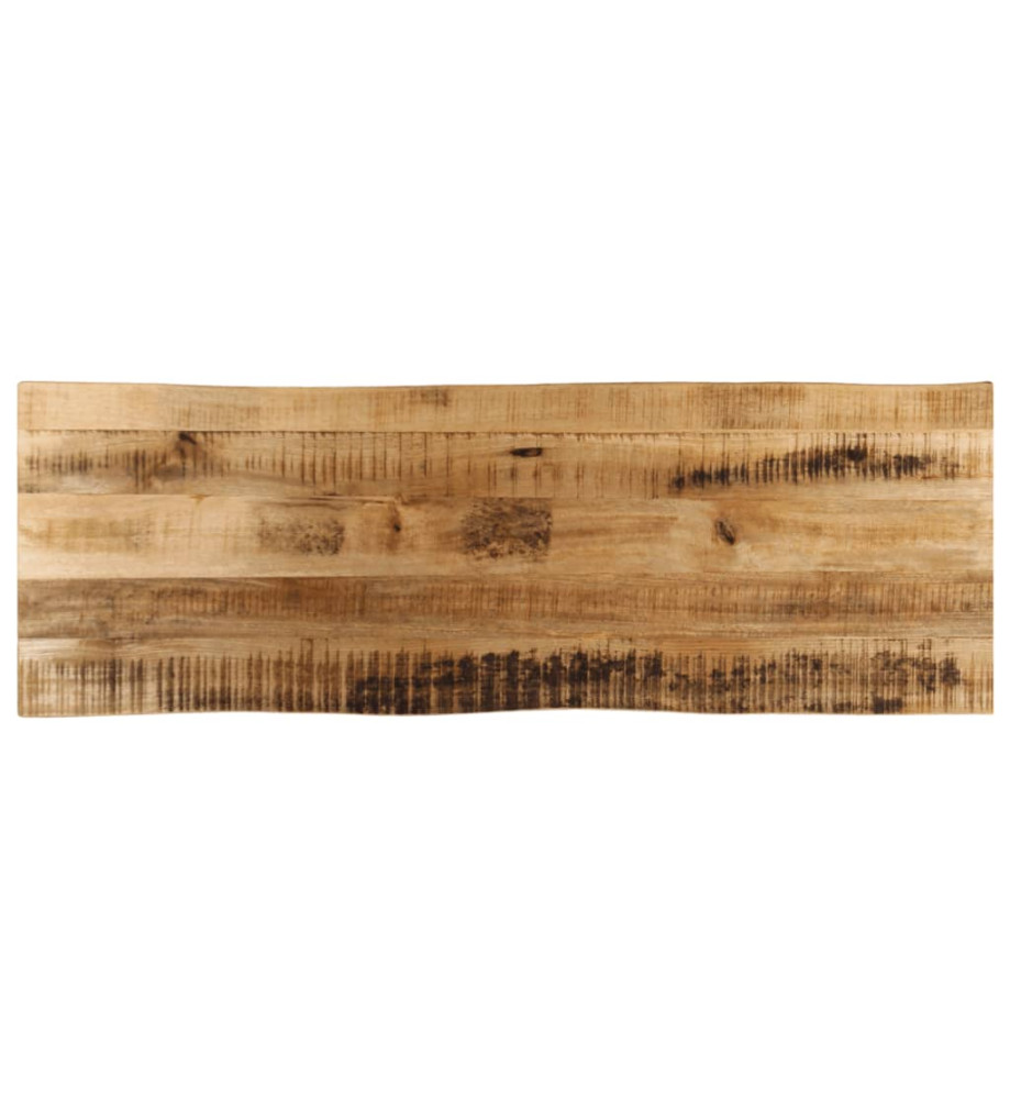 Dessus de table bord vivant 110x40x3,8 cm bois de manguier brut