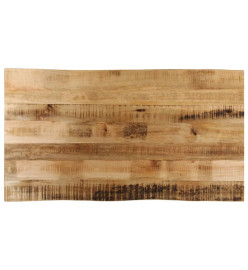 Dessus de table bord vivant 100x60x2,5 cm bois de manguier brut