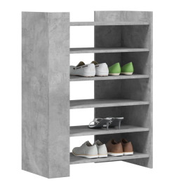 Armoire à chaussures gris béton 74,5x37,5x100 cm