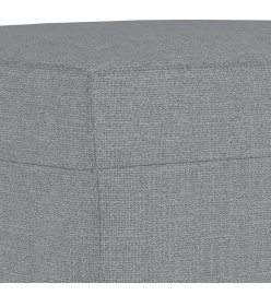 Ensemble de canapés 3 pcs coussins gris clair tissu