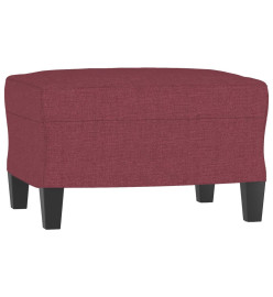 Ensemble de canapés 3 pcs avec coussins rouge bordeaux tissu