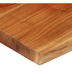 Dessus de table 80x80x3,8 cm carré bois massif d'acacia