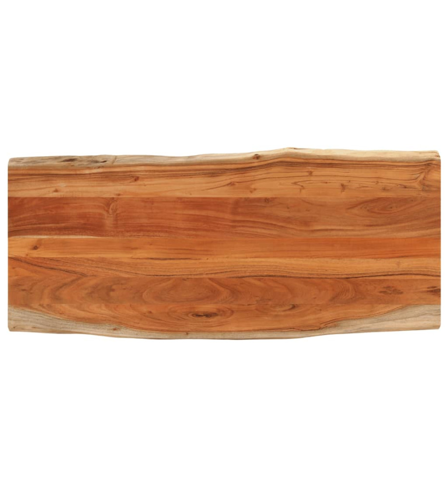 Dessus de table 140x60x2,5cm rectangulaire bois massif d'acacia