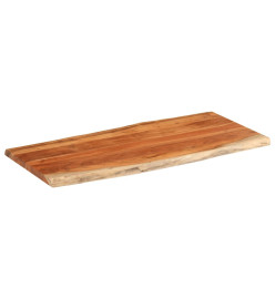 Dessus de table 140x60x2,5cm rectangulaire bois massif d'acacia