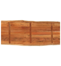 Dessus de table 140x60x2,5cm rectangulaire bois massif d'acacia