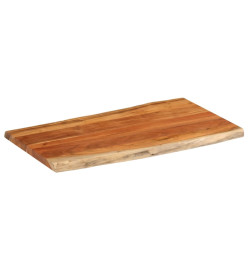 Dessus de table 100x60x3,8cm rectangulaire bois massif d'acacia