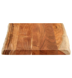 Dessus de table 80x60x3,8 cm rectangulaire bois massif d'acacia