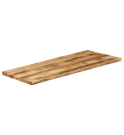 Dessus de table bord vivant 140x60x2,5 cm bois de manguier brut