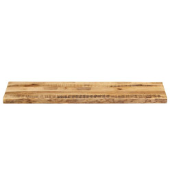 Dessus de table bord vivant 120x40x3,8 cm bois de manguier brut