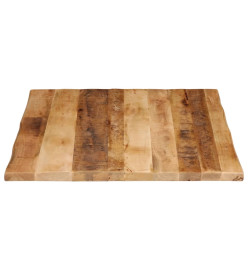 Dessus de table bord vivant 90x80x3,8 cm bois de manguier brut