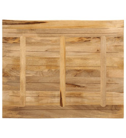 Dessus de table bord vivant 90x80x3,8 cm bois de manguier brut