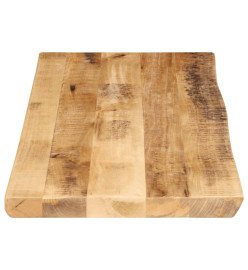 Dessus de table bord vivant 100x40x3,8 cm bois de manguier brut