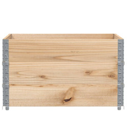 Colliers de palette 3 pcs 100x100 cm bois de pin solide