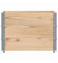 Colliers de palette 3 pcs 80x60 cm bois de pin solide