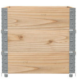 Colliers de palette 3 pcs 80x60 cm bois de pin solide