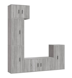 Ensemble de meubles TV 5 pcs Sonoma gris Bois d'ingénierie