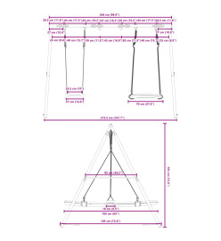 Ensemble balançoire d'extérieur balançoire et balançoire nid