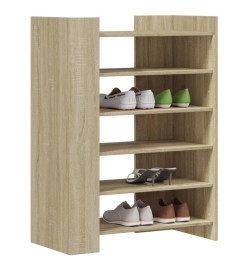 Armoire à chaussures chêne sonoma 74,5x37,5x100 cm