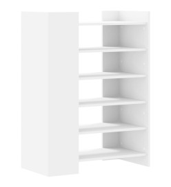 Armoire à chaussures blanc 74,5x37,5x100 cm bois d'ingénierie