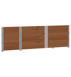 Colliers de palette 3 pcs marron 150x50 cm bois de pin solide