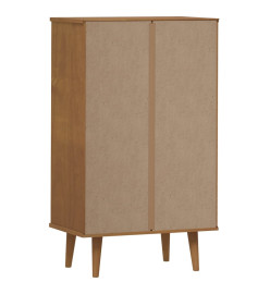 Armoire à chaussures MOLDE Marron 59,5x35x103 cm Bois de pin