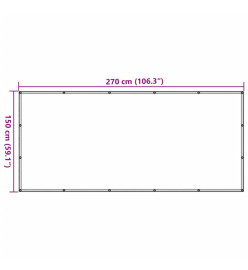 Filet pour remorque vert 1,5x2,7 m PEHD