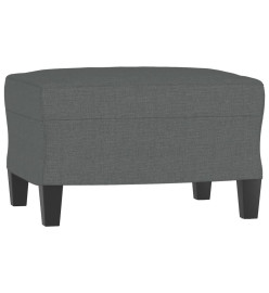 Ensemble de canapés 3 pcs coussins gris foncé tissu