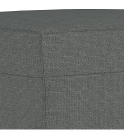 Ensemble de canapés 3 pcs coussins gris foncé tissu