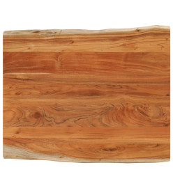 Dessus de table 110x80x2,5 cm rectangulaire bois massif acacia